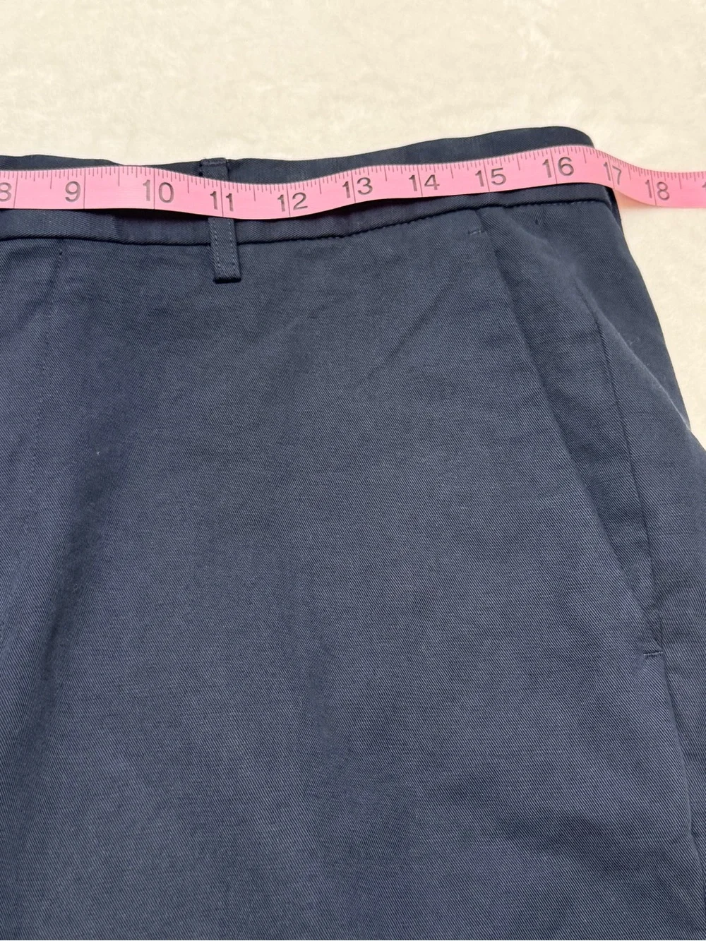 J.Crew 32x31 Navy Cotton Linen Chino Pants Mens Flat Front Ivy Prep Old Money
